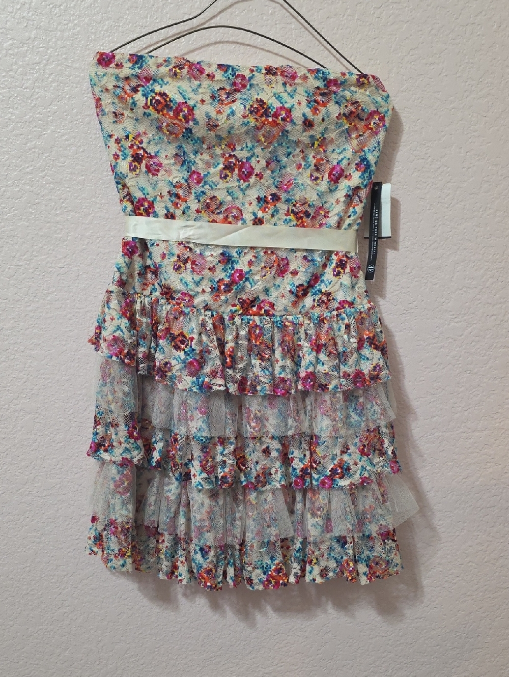 ✨ 4 for $20 Bundle Sale! ✨ Cream Floral Ruffle Party Dress